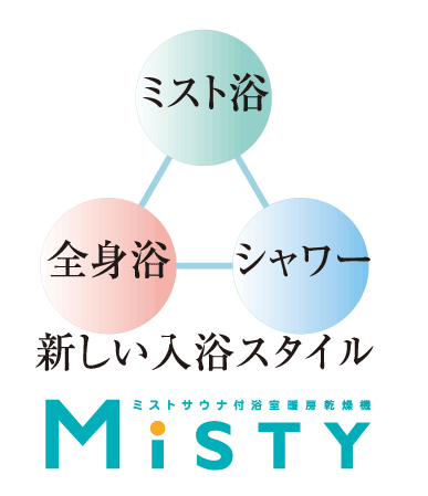 Bathing-wash room.  [Mist sauna] Unlike dry sauna, Mist sauna is low temperature ・ Relax and you can enjoy without stuffy with high humidity. When you can not bathtub bathing, Even when you want to quickly bathing late at night or early in the morning, You can easily feel in a short period of time the warmth and relaxing effects, such as to realize in if mist bath tub bathing. further, Moisturizing skin, sweating, It can be expected, such as promoting blood circulation.