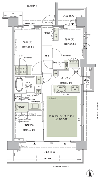 Floor: 3LD ・ K + WIC (walk-in closet), the occupied area: 64 sq m, Price: TBD