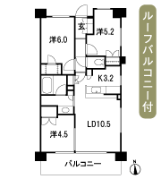Floor: 3LD ・ K + WIC (walk-in closet), the occupied area: 64 sq m, Price: TBD