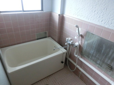 Bath. Bathing with a small window