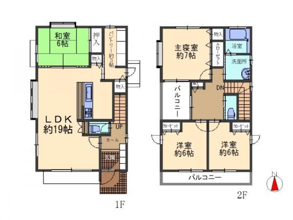 Floor plan. 55,800,000 yen, 4LDK, Land area 145.87 sq m , Building area 112.81 sq m floor plan