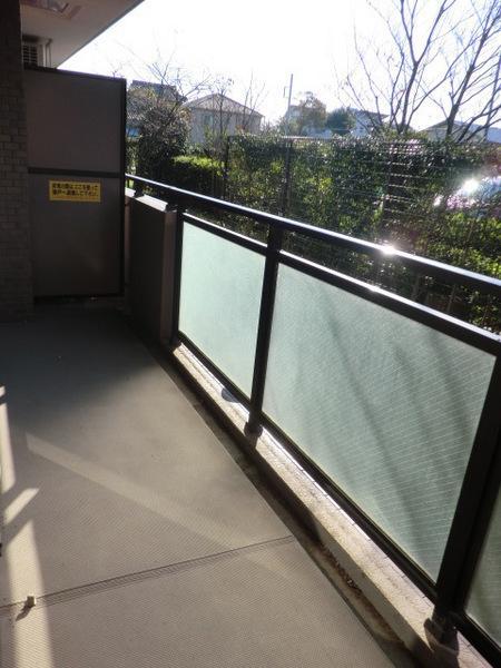 Balcony. Since there is no building in front of sunny