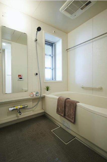 Bathroom.  [bathroom] Bathroom of fresh design. There is also a window, Natural ventilation ・ Lighting is possible.
