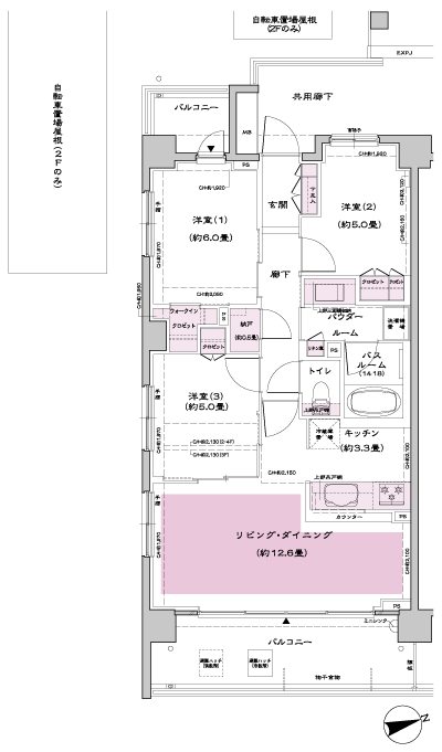 Floor: 3LD ・ K + N (storeroom) + WIC (walk-in closet), the occupied area: 70.58 sq m, Price: 37,800,000 yen, now on sale