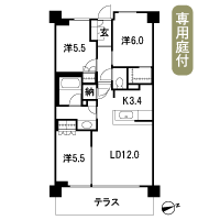Floor: 3LD ・ K + N (storeroom) + WIC (walk-in closet), the occupied area: 70.59 sq m, Price: 35,800,000 yen, now on sale