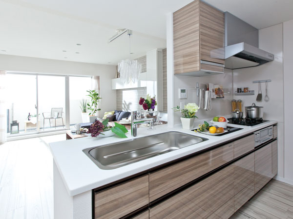 Kitchen.  [kitchen] While the cooking enjoy a conversation with the living of your family open counter kitchen. Deep in the wide, It established the all-slide cabinet that can be out, such as to smooth large cookware, Drawer has adopted the bull motion functions close to the quiet.