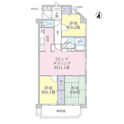 Floor plan. First floor, South ・ East corner room