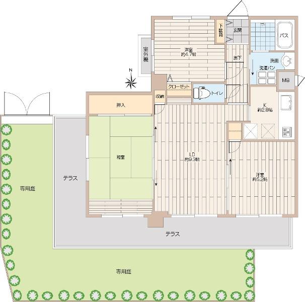 Floor plan. 3LDK, Price 23.8 million yen, Occupied area 62.91 sq m
