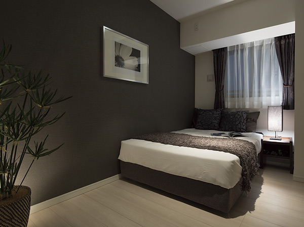 Interior.  [bedroom] It marked the beginning and end of the day, Private room to heal the mind and body at the moment of peace.