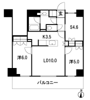 Floor: 2LDK + S (storeroom) + SIC, the occupied area: 62.56 sq m, Price: 31,900,000 yen, now on sale