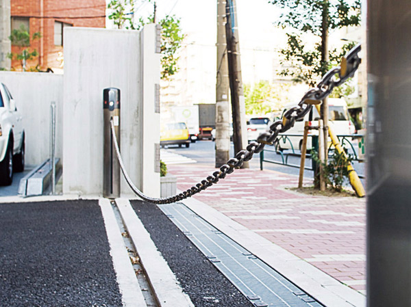 Security.  [Parking chain gate]  (Same specifications)