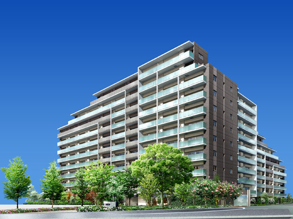 Buildings and facilities. Refinement of the residence in the center of the airy House district with the approach that has been surrounded by green. The planting of the four seasons, 154 color to day-to-day family. (Exterior view)