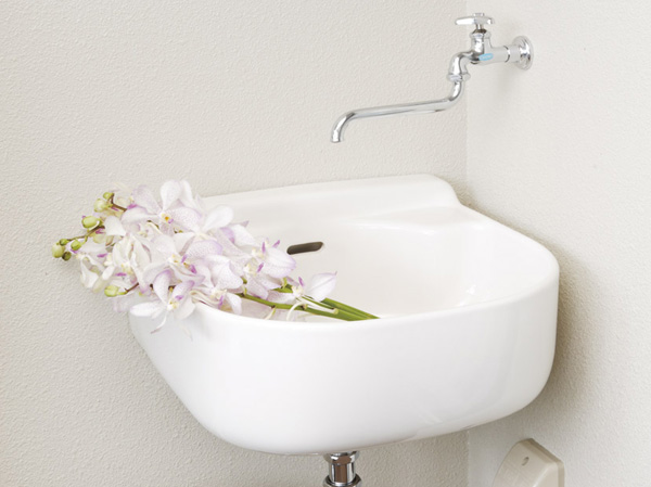 Interior.  [Slop sink] Installing a slop sink on the balcony of all households. This is useful for gardening and outdoor goods of cleaning. (Same specifications)