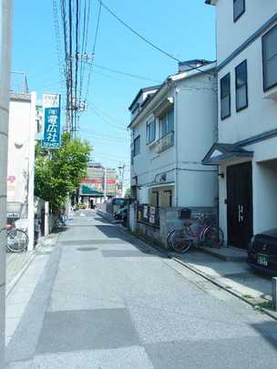 Local land photo. Frontal road