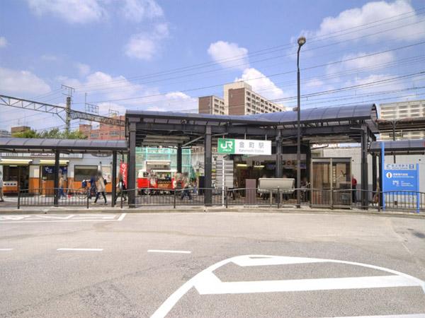 station. JR Joban going slowly line 2000m to Kanamachi Station