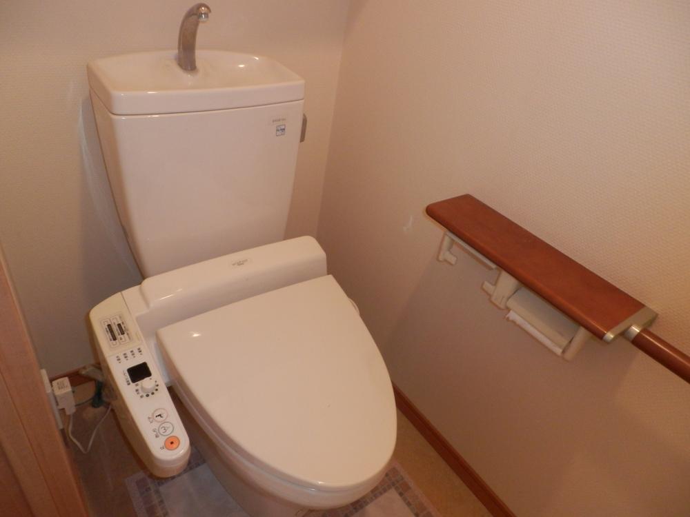 Toilet. Indoor (11 May 2013) Shooting. Toilet equipped with a handrail.