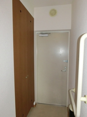 Entrance. Entrance with a shoe box