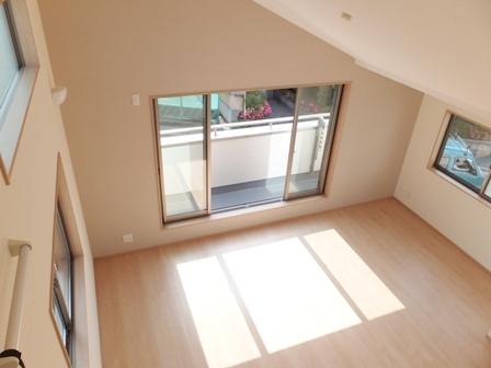 Living. LDK viewed from the loft! Bright is