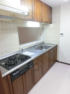 Kitchen. 3-neck Gasukitchin Counter Kitchen