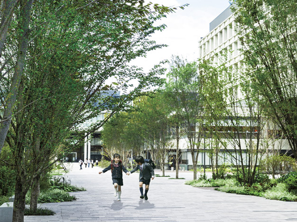 Surrounding environment. It opened the Tokyo University of Science Katsushika campus in April 2013 <about 200m ・ 3-minute walk (about 220m ・ 3-minute walk)> ( ※ 3). Dining room and cafe in the university can feel free to use in local people, In addition the library of the university, Such as those who have the Katsushika Ward library card of more than 18 years of Katsushika Ward resident, In general, it has been open wider.  ※ Two or more points, Published photograph of CG a person in the photo was taken the Tokyo University of Science (October 2013 shooting) synthesis ・ In fact a slightly different is processed