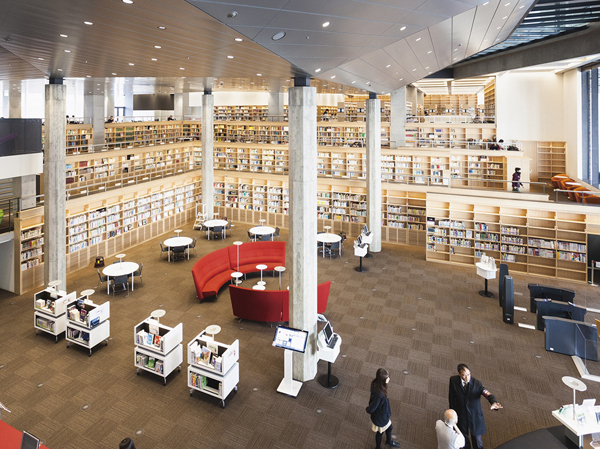 Surrounding environment. Tokyo University of Science Library <about 200m ・ 3-minute walk (about 220m ・ A 3-minute walk) ※ October 2013 shooting> ( ※ 3).  ※ 3. distance of the property has a measurement starting from the shortest point of the site. B ・ Building C move started in late March 2015, A building tenants start because of the plan in late March 2016, () Is B ・ It is from the C building tenants at the start of the distance by the route to be used for a period of up to the time of A Building tenants start. Distance display is a Gaihaka distance on the map, Walk fraction appear as one minute 80m, We rounded up