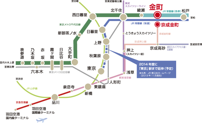 Traffic view ※ 4: When the middle time required of me for the day normal (in parentheses commuting time) be a measure of, Slightly different by the time zone. Also, Latency ・ It does not include the transfer time
