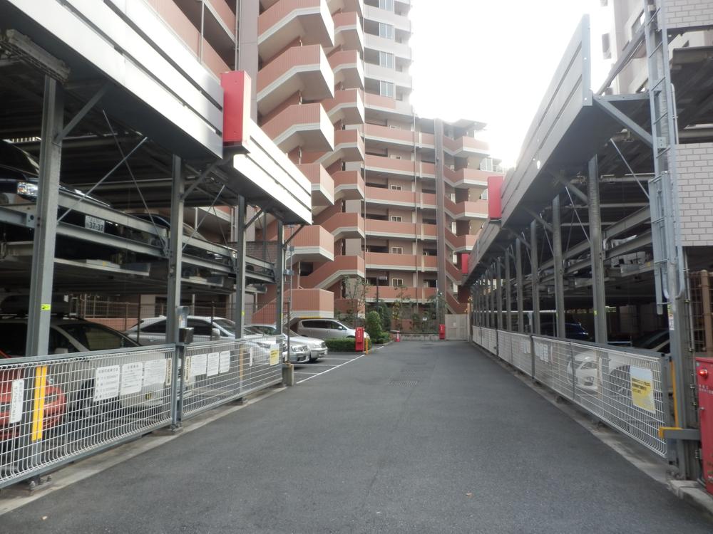 Parking lot. Common areas