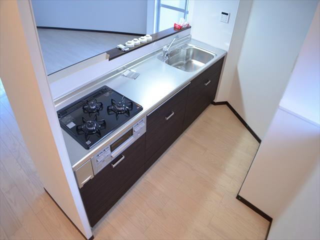 Kitchen. Big face-to-face kitchen opening