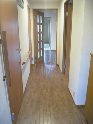 Entrance. You can not see the entrance hall there is water around