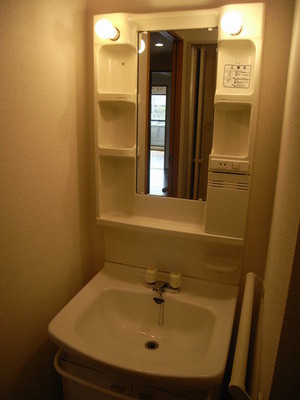 Washroom. Happy independence wash basin towards women! 