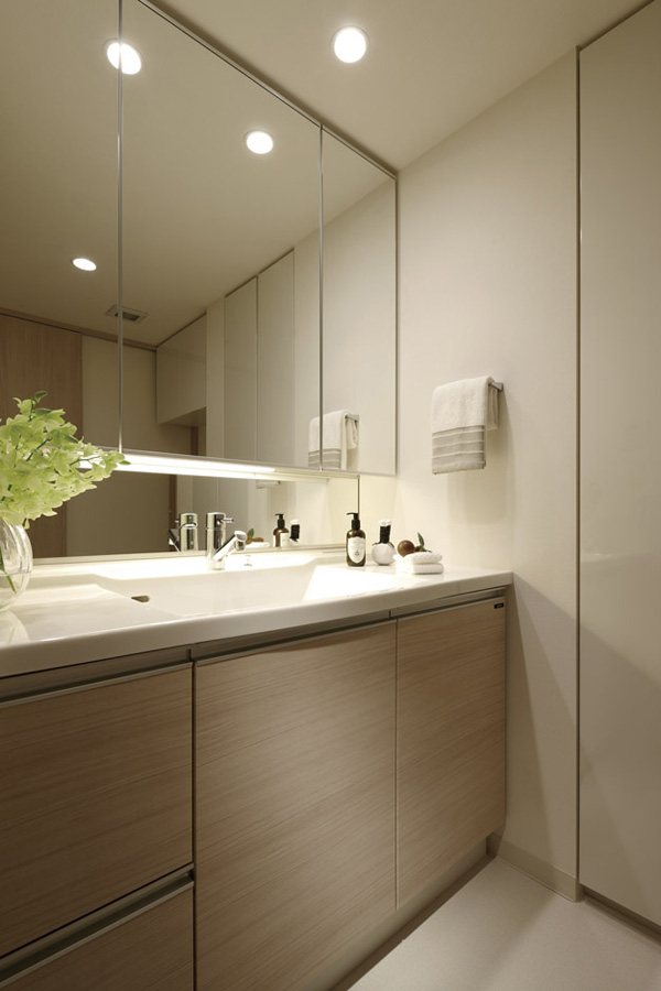 Bathing-wash room.  [Dressing room] comfortable, Cleanliness, Comfortably. Useful feature is the dressing room is packed for urban life.