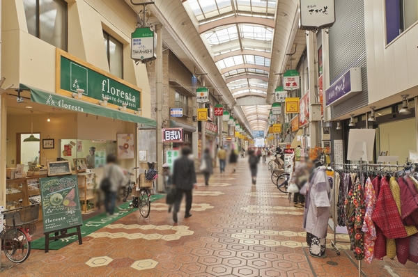 Building structure. Lumiere shopping street (about 130m)