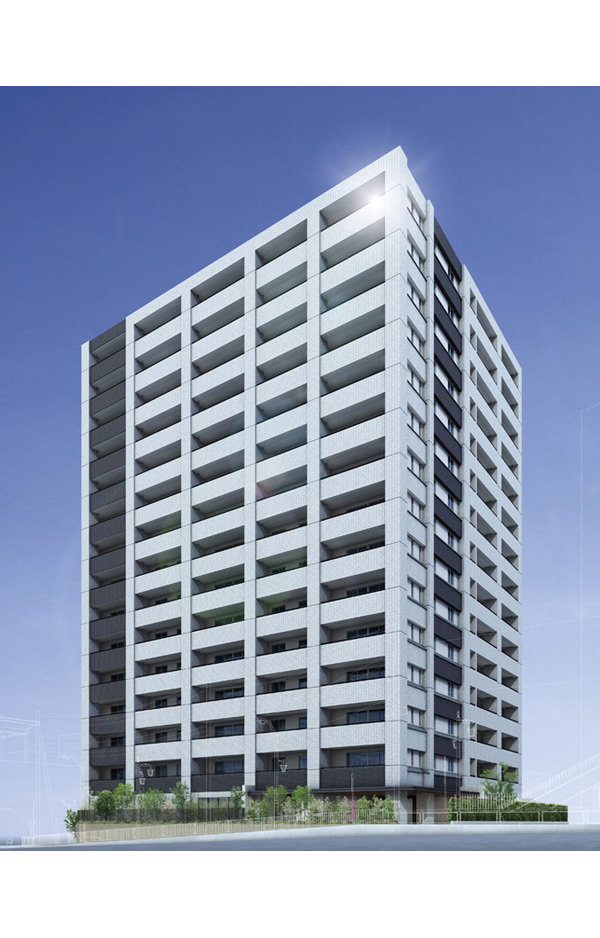 Building structure. Exterior - Rendering