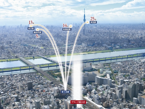 Building structure. Aerial photo (October 2011 shooting. It has been subjected to a CG processing, In fact a slightly different)