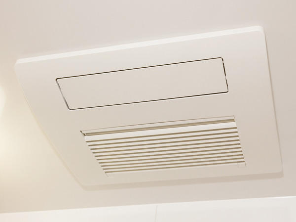 Bathing-wash room.  [TES bathroom heating dryer "hot dry"] Equipped with TES bathroom heating dryer. Winter preliminary heating of the previous bathing, Summer humidity relief in bathing, After bathing is valid in the bathroom dry. It is also useful to clothes drying on a rainy day.