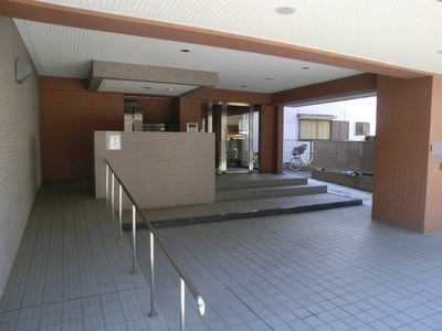 Entrance. A slope is the entrance.