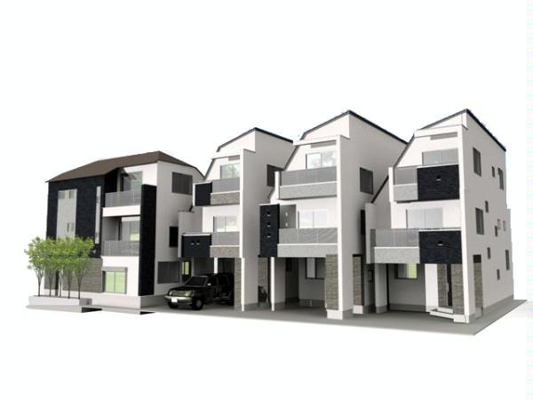 Rendering (appearance). Rendering (A Building one house from the left, One house counted from the F Building right)