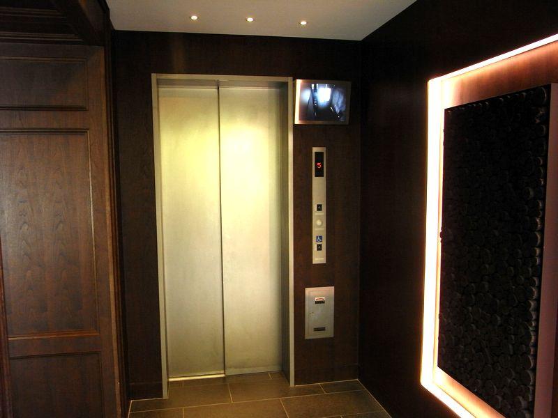 Security equipment. Situation in the elevator you can see from the outside.