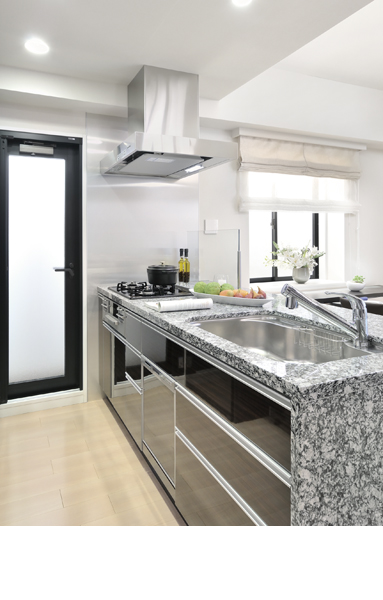 Adopted the open-minded counter kitchen