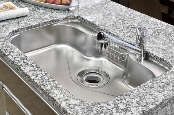 Water purifier integrated faucet, Standard equipped with a disposer