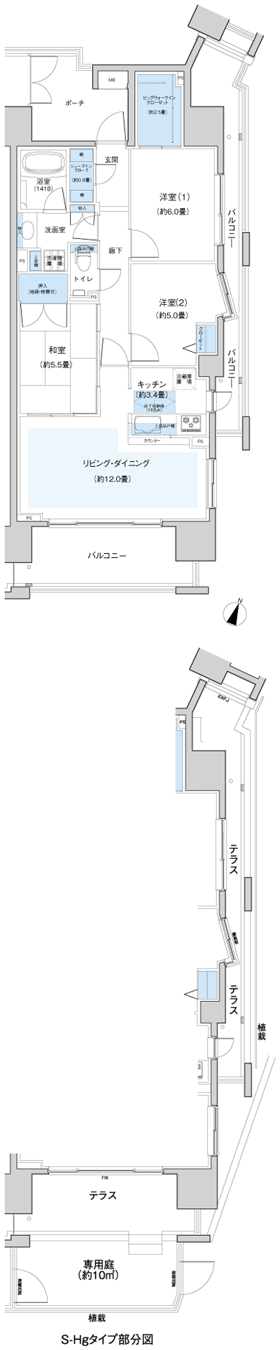 Floor: 3LDK + BW + SIC, the area occupied: 76.3 sq m, Price: 36,980,000 yen, now on sale
