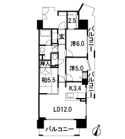 Floor: 3LDK + BW + SIC, the area occupied: 76.3 sq m, Price: 43,780,000 yen, now on sale
