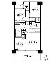 Floor: 3LD ・ K + N (storeroom) + WIC (walk-in closet), the occupied area: 66.68 sq m, Price: 42,100,000 yen, now on sale
