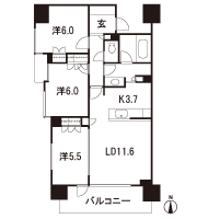 Floor: 3LDK, occupied area: 72.14 sq m, Price: 38,900,000 yen ・ 44,400,000 yen, now on sale