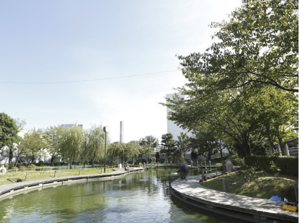 Surrounding environment. Ukima fishing moat park (about 560m / 7-minute walk)