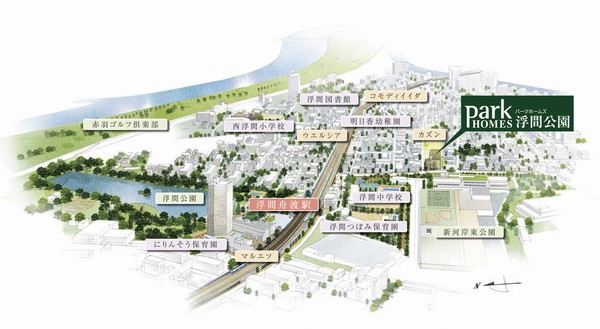 Interior. After close to the station, Familiar also lifestyle convenience facilities and park. You know well that the livable environment is in place (location concept illustration)