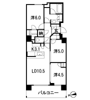 Floor: 3LD ・ K + 2WIC + N, the occupied area: 68.26 sq m, Price: 34,480,000 yen, now on sale