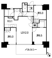 Floor: 3LD ・ K + N (storeroom) + WIC (walk-in closet), the occupied area: 70.58 sq m
