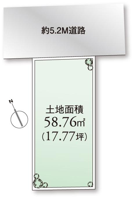 Compartment figure. 56,800,000 yen, 3LDK, Land area 58.76 sq m , It is a building area of 95.69 sq m shaping land.
