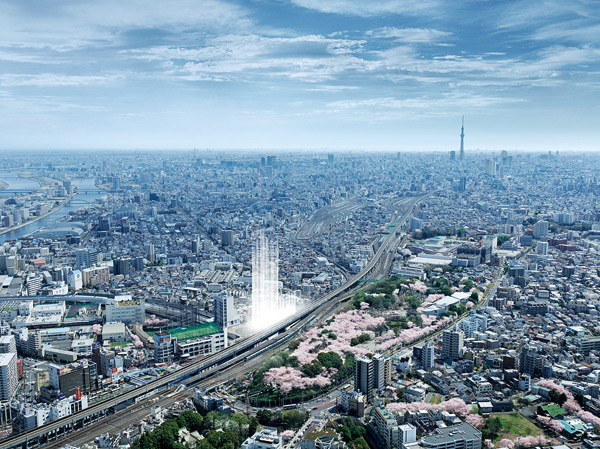 Surrounding environment. Yet Station, It is worthy of living in permanent residence to be built in the front of the Asukayama. (Which it was subjected to a CG processing to local peripheral aerial photographs of the April 2013 shooting, In fact a slightly different)